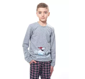 Піжама для хлопчика із зображенням сніговиків